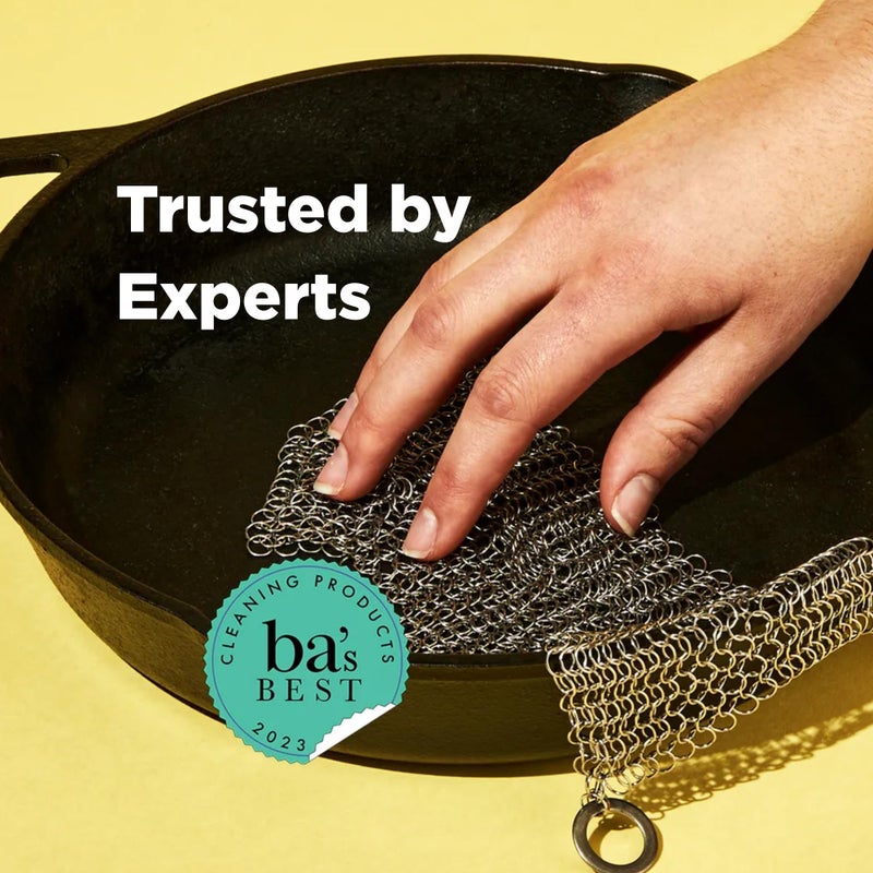 The Ringer - The Original Stainless Steel Cast Iron Cleaner, Patented XL 8x6 Inch Design - Image 5